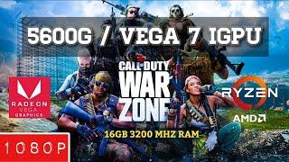 CALL OF DUTY WARZONE VEGA 7 IGPU + RYZEN 5 5600G | 16 GB 3200 MHZ OC RAM | GAMEPLAY