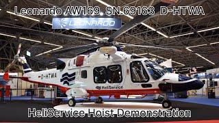 Leonardo AW169 SN.69163 D-HTWA 6. November 2024 EuropeanRotors walkaround and hoist demonstration