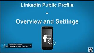 LinkedIn Public Profile Settings