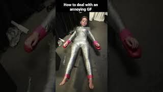 Duct tape challenge on girlfriend prank! #shorts #girlfriend #prank #ducttapechallenge