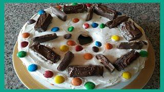 CHOCOLATE CAKE WITH WHITE FROSTING | EASY STEP | NHAL MACA