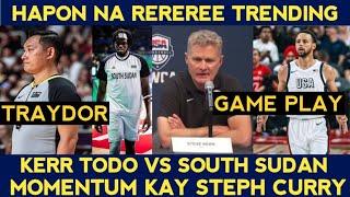 FOCUS kay Steph Curry painitin vs South Sudan! Hapon na referee TRENDING vs Japan