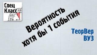 Вероятность появления хотя бы 1 события  - bezbotvy