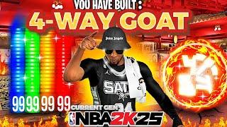 THIS "4-WAY GOAT" BUILD IS THE BEST BUILD ON NBA2K25 CURRENT GEN! GAME BREAKING BEST BUILD NBA 2K25!