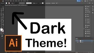 How to Switch Adobe Illustrator to Dark Mode!