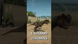 TOP 5 DILOPHOSAURUS SKINS IN LESS THAN 30 SECONDS | Jurassic World Evolution 2 #shorts