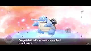 warturtle evoled into blastoise/ pokemon let's go pikachu gameply