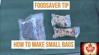 FoodSaver Tips and Tricks: Making DIY Small Bags