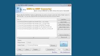 Any DWG to DWF Converter quick demo