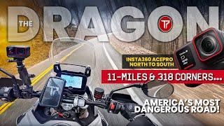 Tail Of The DRAGON Motorcycle POV - NORTH to SOUTH insta360 Ace Pro