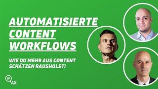 Automatisierte Content Workflows: Wie du mehr aus Content-Schätzen rausholst | AX Semantics Meetup
