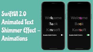 SwiftUI Animated Text Shimmer Effect - Custom Animations - SwiftUI Tutorials