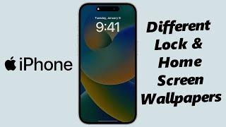 How To Use Different Wallpapers For Lock Screen and Home Screen On iPhone