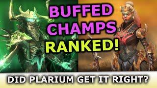 RANKING THE 10 REBALANCED LEGENDARY CHAMPIONS! RAID Shadow Legends