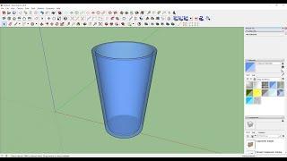 sketchup 3d water glass