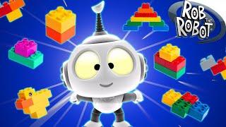 Rob's Fun With Toys at Puzzle Planet!  | Rob The Robot | Preschool Learning