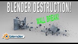 Blender 3d Destruction Tutorial: Getting started with the KHAOS add-on (the destruction add-on)