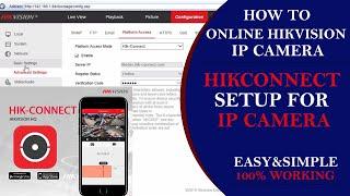 hikvision ip camera online setup|| hik-connect setup