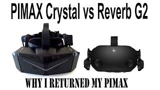 ORIGINAL VR Pimax Crystal vs HP Reverb G2 review