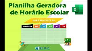 Sistema Gerador de Horários em Excel