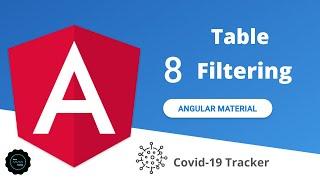 Angular Material | Covid19-tracker | Data table Filtering | javatechie