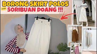 SHOPEE HAUL SKIRT POLOS TERBARU 50RIBUAN SECANTIK INIII !!! DEFINISI BAKAL KEPAKE BANGETTT