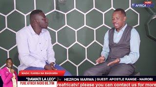 Exclusive Interview with Apostle Range |Topic : CHURCH AND BUSINESS| Hezron Marwa | Pure Africa Tv