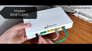 Modem Resetleme Nasıl Yapılır? - Modemin şifresini unuttum - #modemresetleme #modemsıfırlama #modem