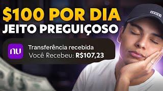 O JEITO MAIS PREGUIÇOSO DE GANHAR DINHEIRO ONLINE SENDO INICIANTE - $100 Por dia (Dinheiro online)