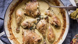 Chicken in Wine and Mustard Sauce | Mustard Sauce Recipe