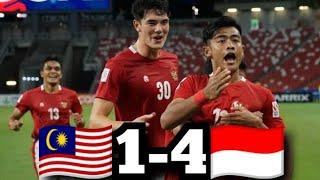 AFF Suzuki Cup 2020 (Full Match) Malaysia  1-4  Indonesia
