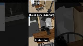 SKETCHUP FOR BEGINNERS | This is Very important to understand! #3dmodeling #architecture