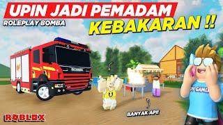 WARUNG MUTHU KEBAKARAN !! UPIN JADI PEMADAM KEBAKARAN KAMPUNG DURIAN RUNTUH - Roblox Indonesia