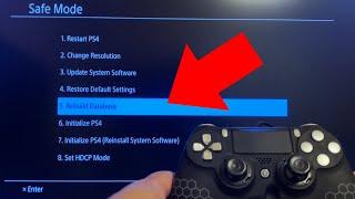 How to Rebuild Database on PS4