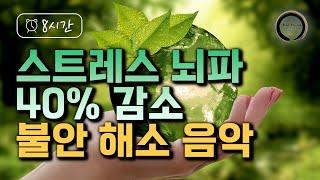  [스트레스 호르몬 40% 감소] 참 편안하다. 듣는것만으로 마음의 평안이 찾아오는 치유명상음악 ▶ 불안했던 마음이 편안해지는 음악 [황금손명상 8시간] CH Meditation