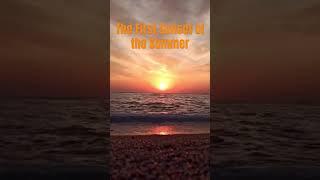 The first sunset of the summer #sunset #beach #trending #shorts #fyp