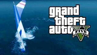 Plane Crash Falling In To The Deep Ocean GTA 5