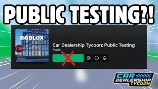 They'll let us TEST the NEW MAP?! Car Dealership Tycoon #cardealershiptycoon @AngelicaRBLX