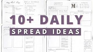 10+ DAILY Bullet Journal Spread Ideas | SECRETS to a more productive day 