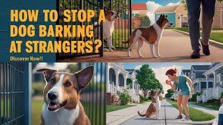 How To Stop a Dog Barking at Strangers? | Pets Caring Hub