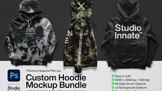 Mock Up Templates: Custom Hoodie Mockup Bundle