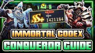 Immortal Codex: CONQUEROR GUIDE - Most  Realistic Best Strat w/ F2P Alternatives ⁂ Watcher of Realms