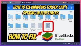 How To Add OBB File On Bluestacks Another Method (For Windows Folder Question Mark Problem) In Hindi