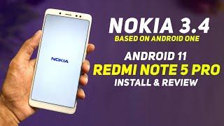Nokia 3.4 Android One Port Rom For Redmi Note 5 Pro | Android 11 | Install & Full Review