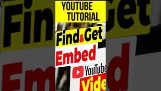 How to Get an Embed Code from YouTube. #Shorts