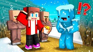 Mikey FROZE and Turned into an ICE STATUE - Minecraft Story of Maizen