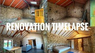 STONE HOUSE RENOVATION PORTUGAL - Complete Project Timelapse