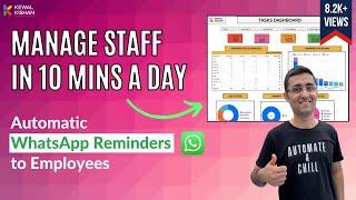 Manage Your Staff with Automated WhatsApp Reminders | Task Delegation | Kewal Kishan