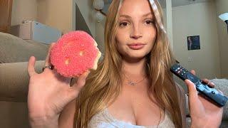 ASMR SUPER RELAXING TRIGGERS (sticky sounds, tapping, scratching)