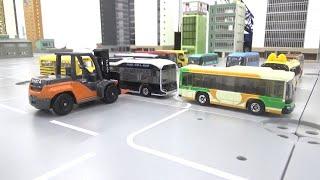 Moving a Parking Lot Bus with a Forklift